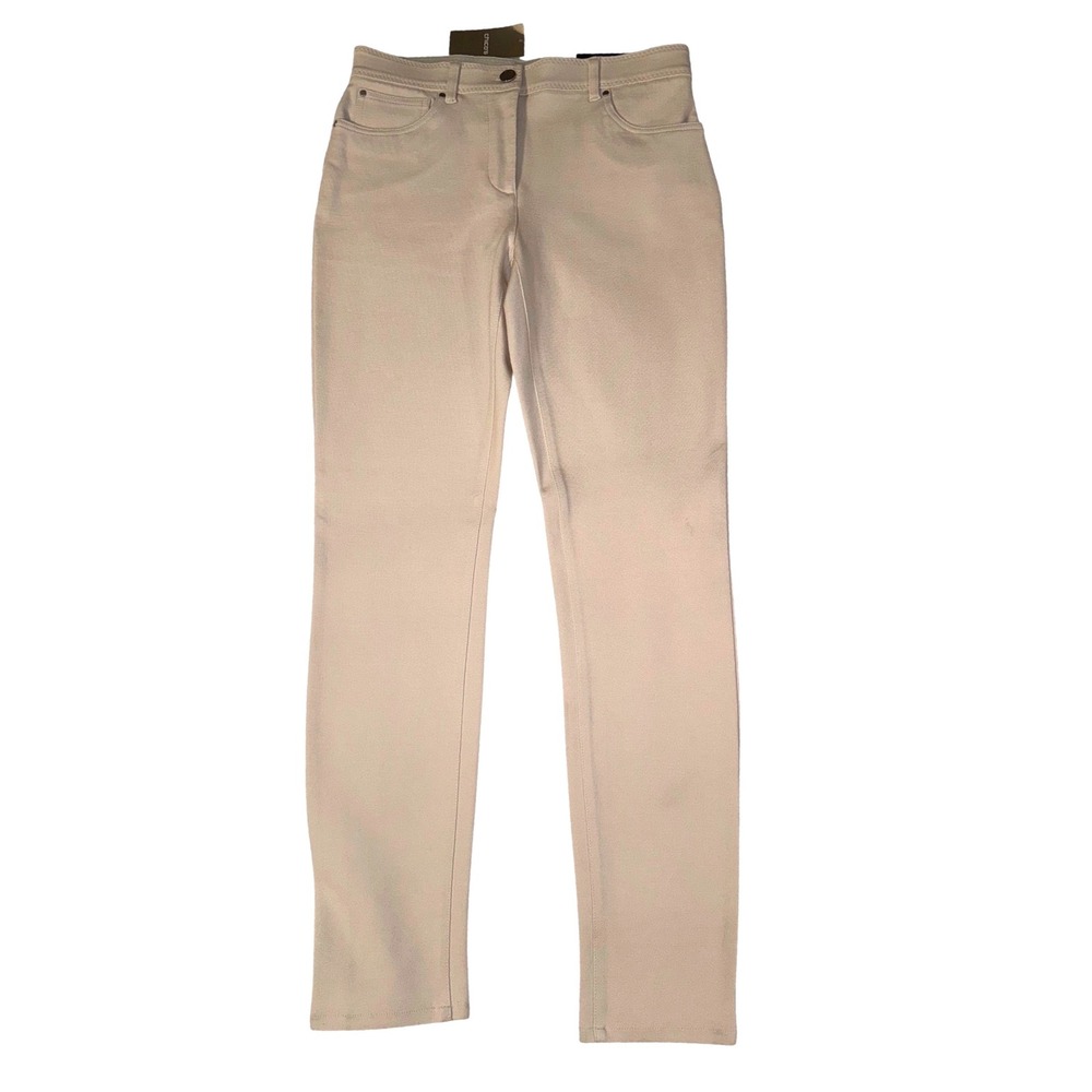 Chicos So Slimming Peyton Slim Leg Pants Cement Beige Size Chico 00 Reg US 2 NEW - Picture 2 of 9